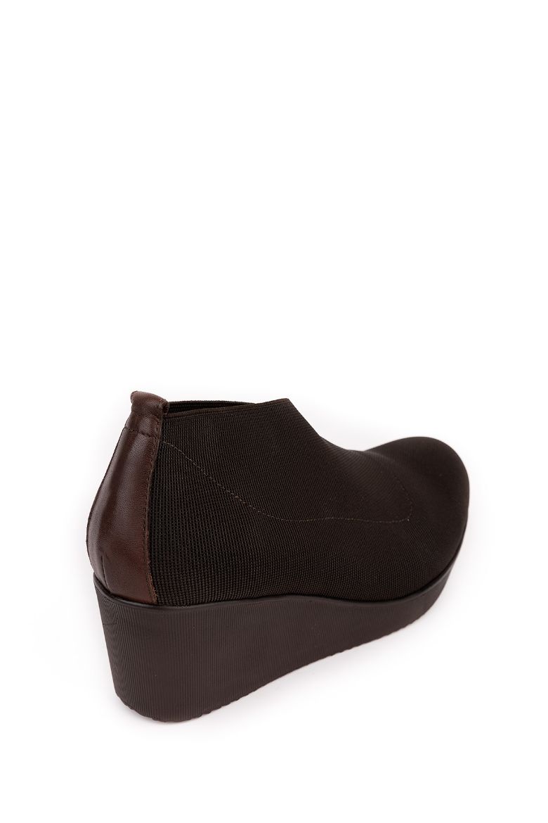 Elile Shoes Kahverengi Büyük Numara Bayan Bot Kahverengi resmi